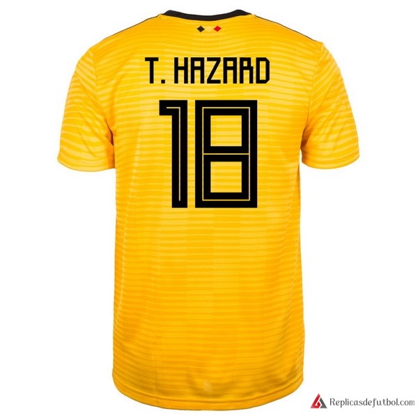 Camiseta Seleccion Belgica Segunda equipación T.Hazard 2018 Amarillo